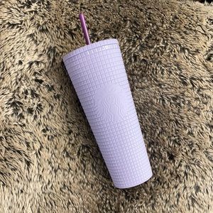 Lilac grid Starbucks Tumblr